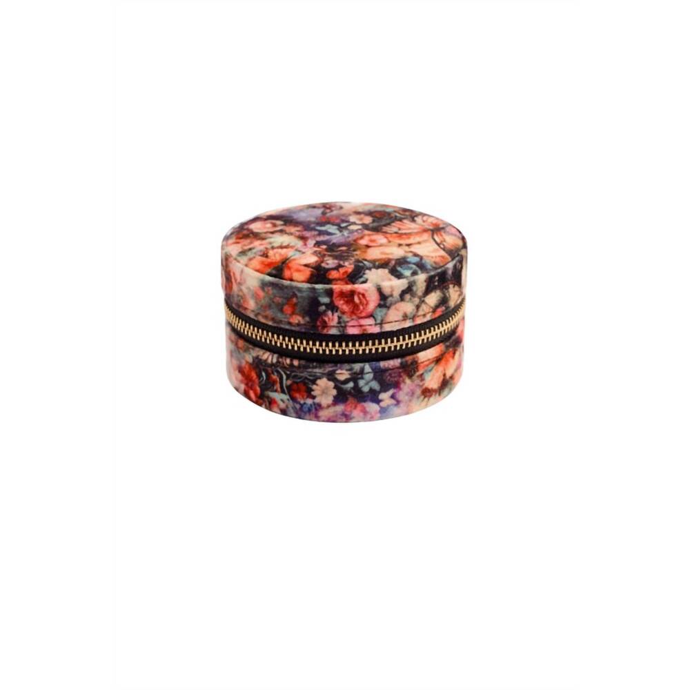 NEW JOHNNY WAS teyros velvet jewelry box in multi brown